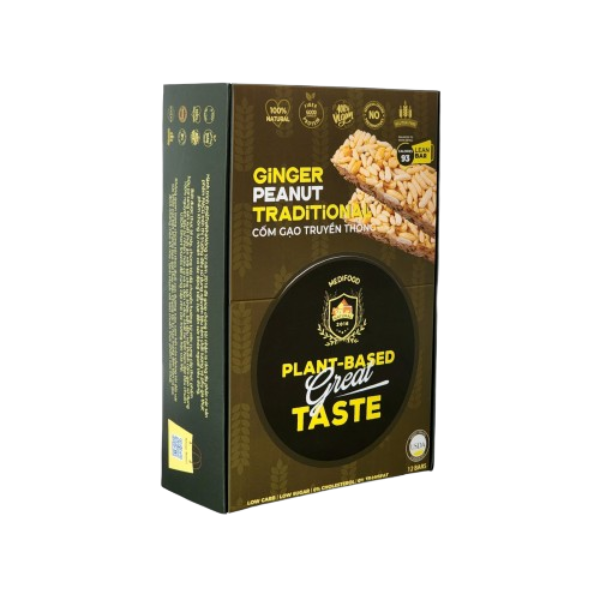 Thanh Ngũ Cốc vị Truyền Thống [Hộp 12 Thanh] - USDA Smart Snacks