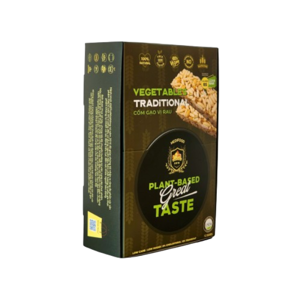 Thanh Ngũ Cốc Vị Rau [Hộp 12 Thanh] - USDA Smart Snacks
